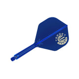 "Target" K Flex Dart Flights Target Logo Blue -  Shape No.6
