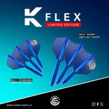 "Target" K Flex Dart Flights Target Logo Blue -  Shape No.6