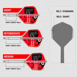 "Target" K Flex Dart Flights Press Start -  Shape No.6